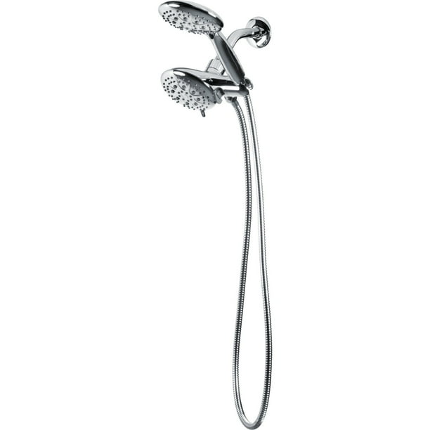 12-Functions Brushed Nickel PULSE Showerspas 1057-BN Fusion Combination Showerhead and Hand Shower 12-Functions Brushed Nickel PULSE Showerspas 1057-BN Fusion Combination Showerhead and Hand Shower